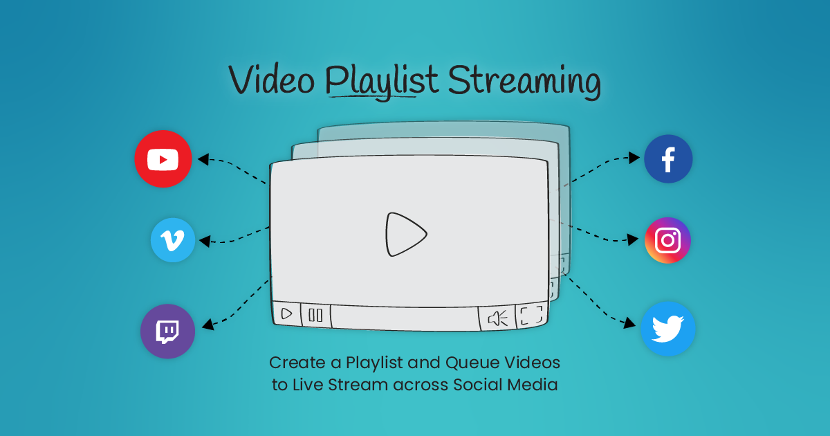 Playlist streaming of pre-recorded videos