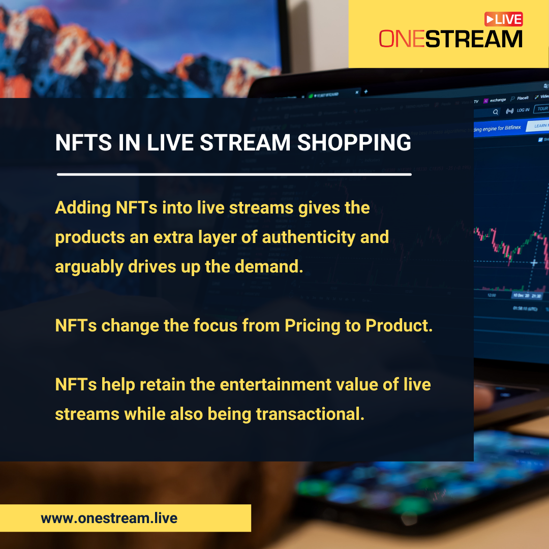 NFTs and live stream shopping