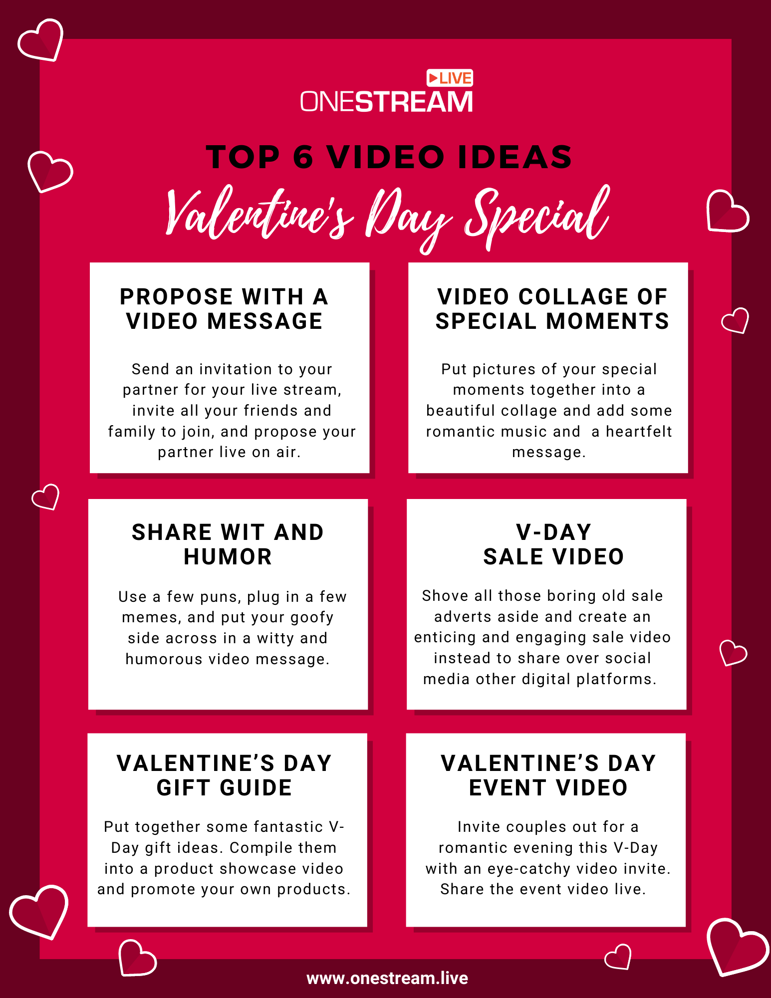 Video ideas for Valentines Day