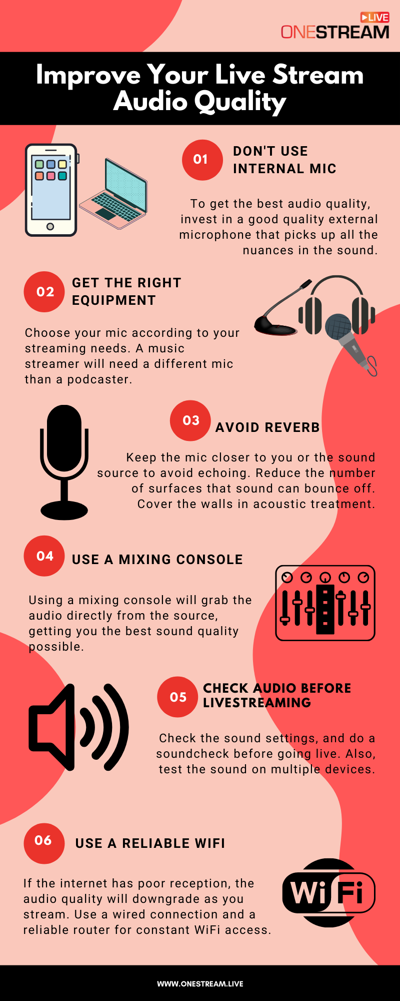 How to improve audio quality of your live streams