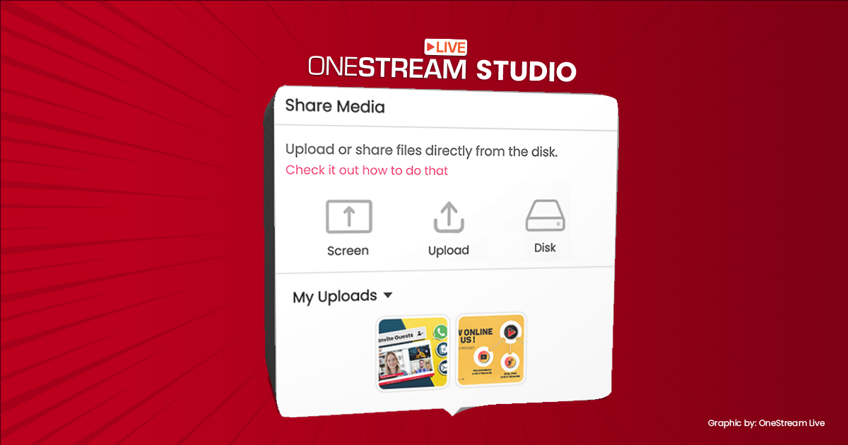 Share media with OneStream Studio