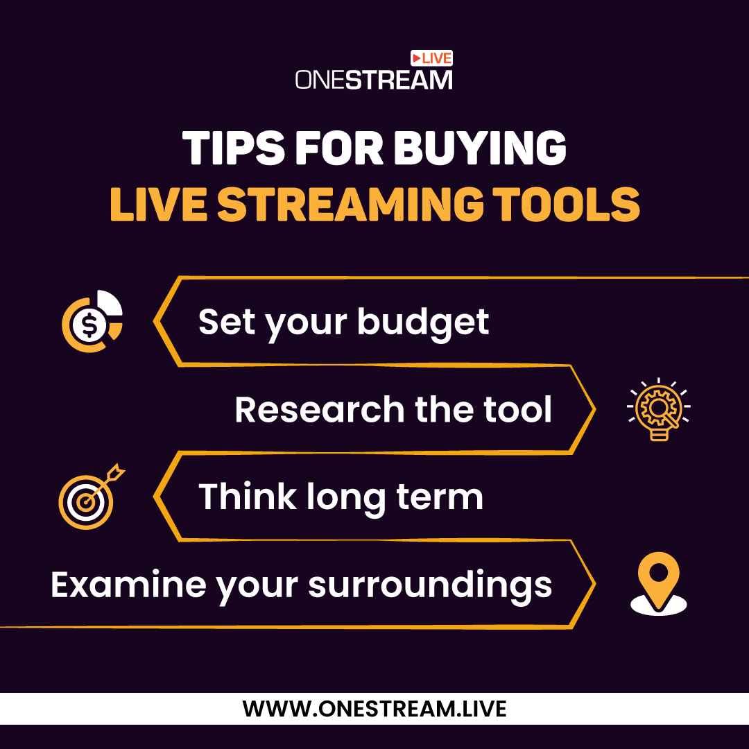 Tips for buying live streaming tools