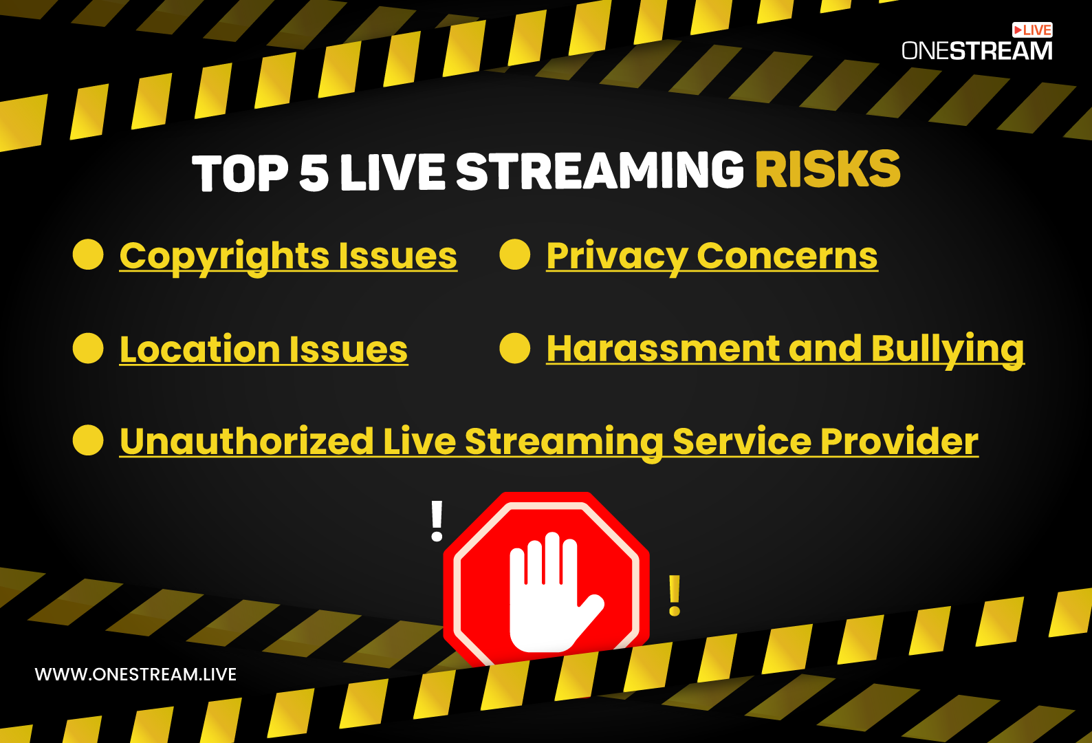 Risks of live streaming