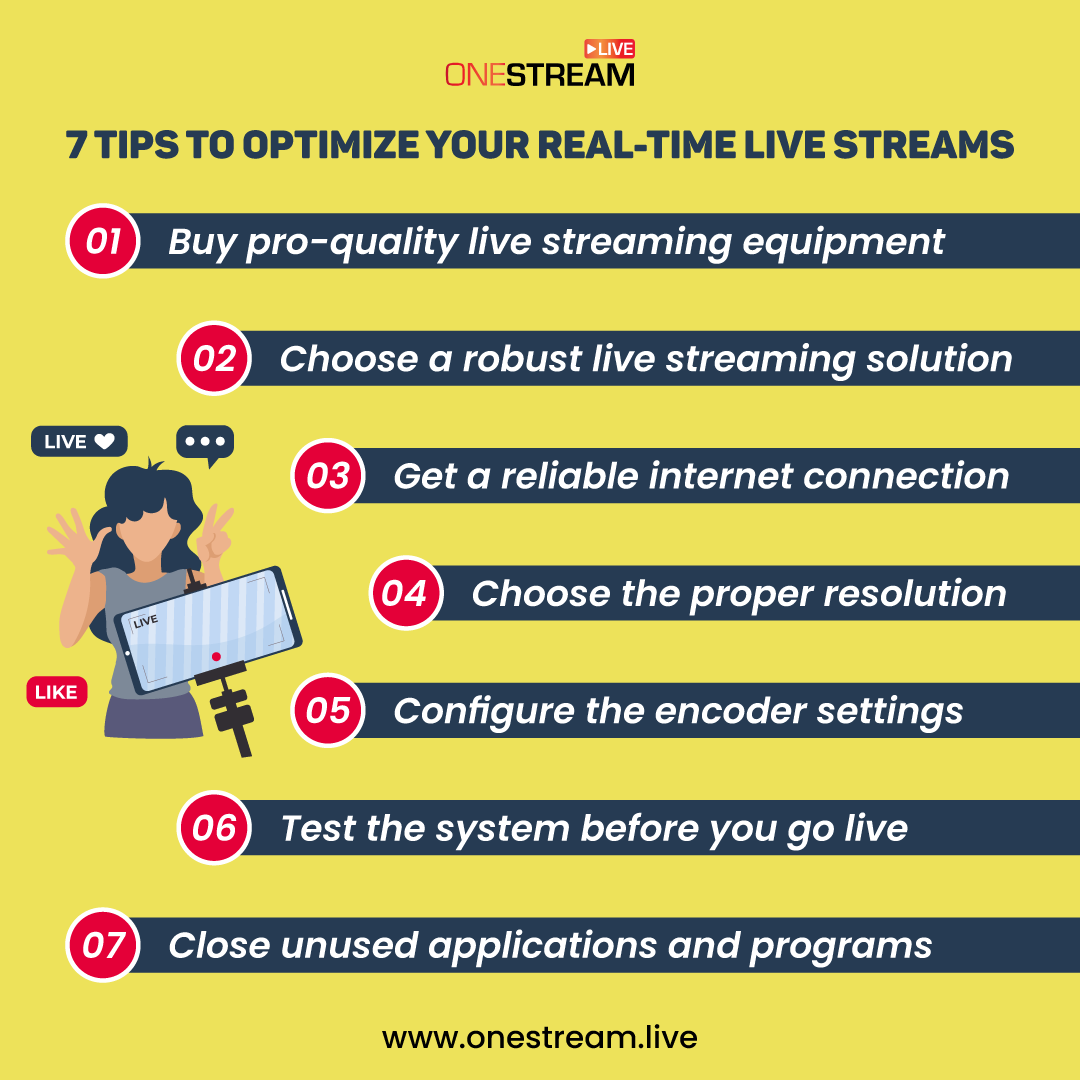 7 tips to optimize your real time live streams