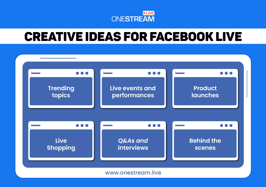 Creative Ideas for Your Facebook Live Videos